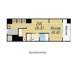 リーガル四ツ橋立売堀Ⅱ【2階】の間取り