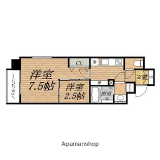 ファーストフィオーレ心斎橋イーストⅡ【10階】の間取り