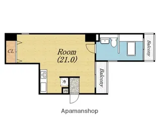 レキシントン・スクエア北堀江【8階】の間取り