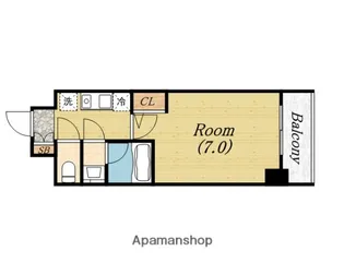 ルクレ新町レジデンス【10階】の間取り