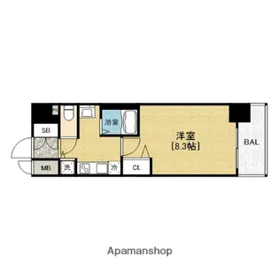 ララプレイスOSAKA WEST PRIME【6階】の間取り