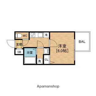 エスリード本町レジデンス【2階】の間取り