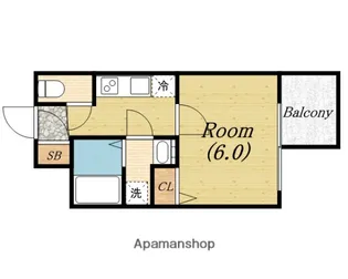 エスリード本町レジデンス【7階】の間取り
