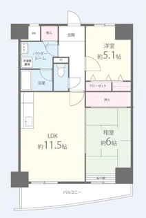 ベルフォーレ【7階】の間取り