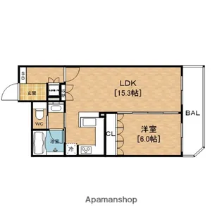 リーガル江戸堀【10階】の間取り