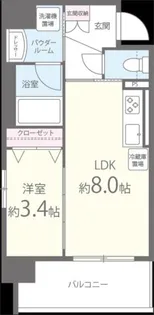 Le・CIEL天王寺【2階】の間取り