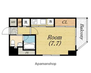 アクエルド新町【10階】の間取り