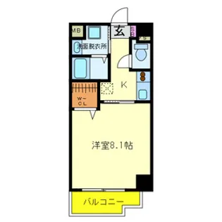 マルセイ玉川マンション【6階】の間取り