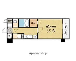 エスリード中之島クロスゲート【4階】の間取り