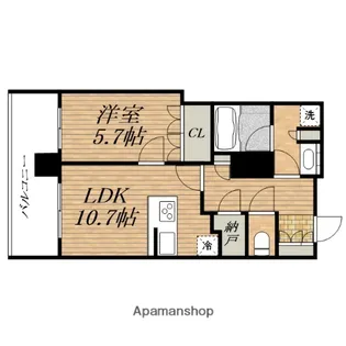 北浜ミッドタワー【8階】の間取り