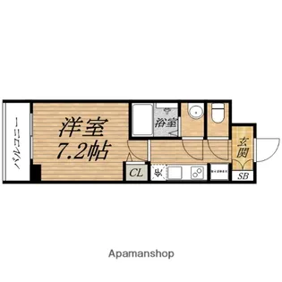 プレサンス北浜レガーロ【9階】の間取り