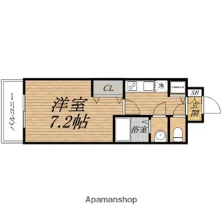 ドミール谷町【9階】の間取り
