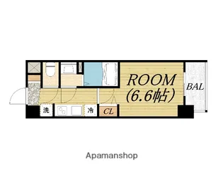 プレサンスOSAKA DOMECITYスクエア【4階】の間取り