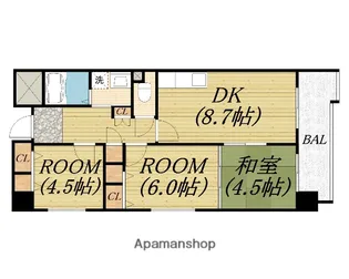 グラマシー立売堀【2階】の間取り