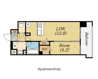 グレースリバー中之島【2階】の間取り
