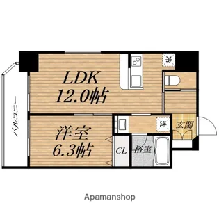 スプランディッド安土町【13階】の間取り