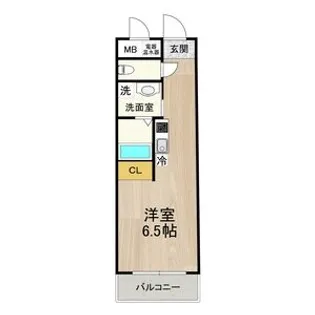 CITY SPIRE上本町【5階】の間取り