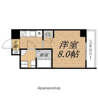 セレニテ北久宝寺【14階】の間取り