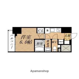エステムコート心斎橋セントラル【12階】の間取り