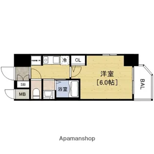 エステムコート大阪WEST【10階】の間取り