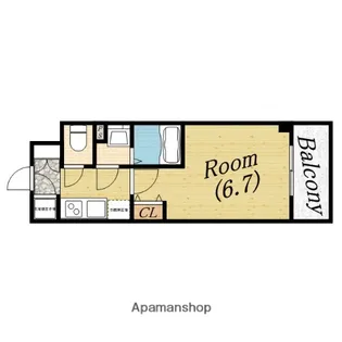 エスリード中之島ザ・コア【5階】の間取り