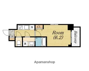 エスリード中之島ザ・コア【9階】の間取り