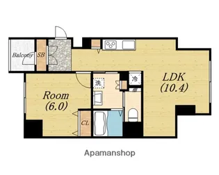 RIDGE北堀江【5階】の間取り