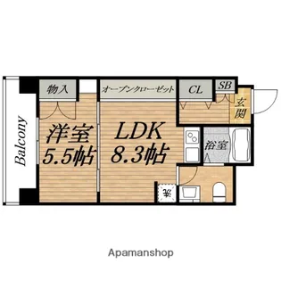 ラクメンビル【5階】の間取り