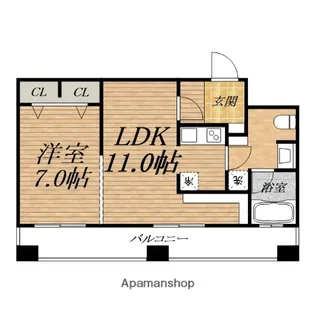 ラクメンビル【5階】の間取り