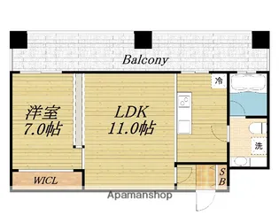 ラクメンビル【9階】の間取り