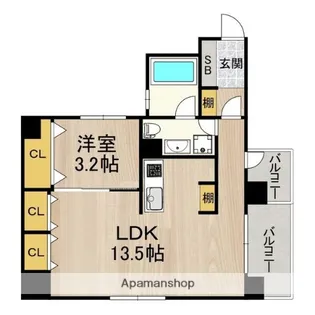 ラクメンビル【6階】の間取り