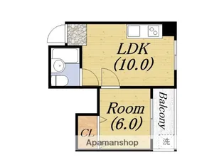 KOYAエスパシオ中之島【4階】の間取り