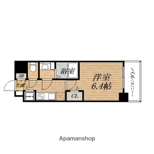 プレサンス心斎橋ブライト【14階】の間取り