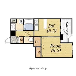 GRAZIO日本【4階】の間取り