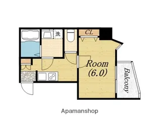 BLUE西長堀【5階】の間取り