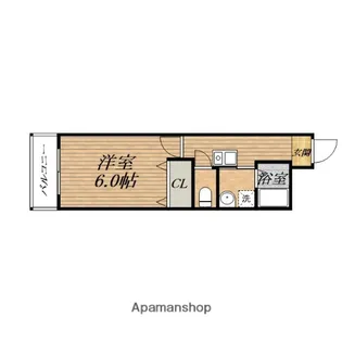 ブルーノ長堀【9階】の間取り