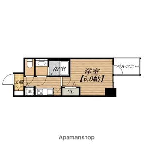 プレサンス心斎橋クオーレ【12階】の間取り