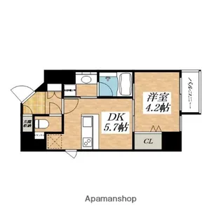 ガウディ【3階】の間取り