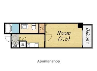 フィオレ立売堀【3階】の間取り