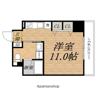 CITY SPIRE日本橋高津【2階】の間取り