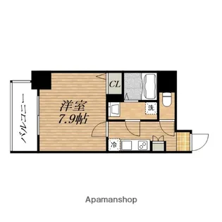 エグゼ堺筋本町【4階】の間取り