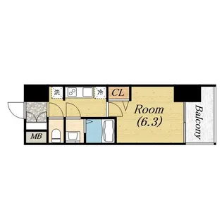 1Kの間取り画像