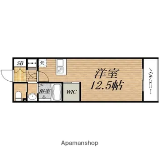 エグゼ難波東【9階】の間取り