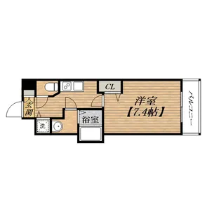 プレサンス谷町キャトル【13階】の間取り
