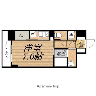 ジュネーゼグラン上本町【6階】の間取り