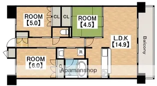 3LDKの間取り画像