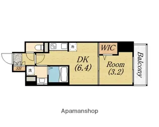 アーバネックス京町堀【15階】の間取り