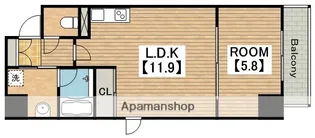 Residence Tresor Dieu【6階】の間取り