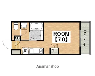 サニークレスト上町【7階】の間取り