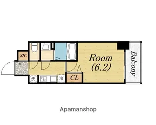 プレサンス堺筋本町ディスティニー【4階】の間取り